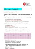 ACLS Exam Version B Questions and Answers &vert; Advanced Cardiovascular Life Support Review 2026&sol;2027
