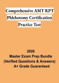 Comprehensive AMT RPT Phlebotomy Certification Practice Test PDF &vert; Study Guide&comma; Questions & Exam Review 2026