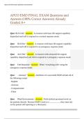 APCO EMD Final Exam Study Guide &vert; Emergency Medical Dispatcher Practice Questions&comma; Answers & Certification Prep 2026&sol;2027
