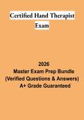 Certified Hand Therapist Exam PDF &vert; CHT Certification Study Guide&comma; Practice Questions & Hand Therapy Review 2026