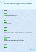 EPIC TRAINING EXAM REVIEW SOLVED QUESTIONS COMPLETE ANSWERS GRADED A