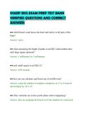 SHARP EKG EXAM PREP TEST BANK&NewLine;VERIFIED QUESTIONS AND CORRECT&NewLine;ANSWERS&NewLine;