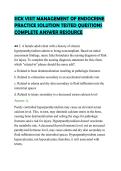 SICK VISIT MANAGEMENT OF ENDOCRINE&NewLine;PRACTICE SOLUTION TESTED QUESTIONS&NewLine;COMPLETE ANSWER RESOURCE&NewLine;