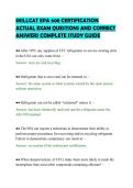 SKILLCAT EPA 608 CERTIFICATION&NewLine;ACTUAL EXAM QUESTIONS AND CORRECT&NewLine;ANSWERS COMPLETE STUDY GUIDE