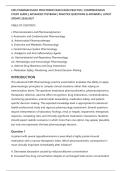 CMS PHARMACOLOGY PROCTORED EXAM EXAM PRACTICE &vert; COMPREHENSIVE&NewLine;STUDY GUIDE &vert; ADVANCED TESTBANK &vert; PRACTICE QUESTIONS & ANSWERS &vert; LATEST&NewLine;UPDATE 2026&sol;2027