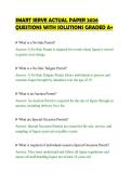 SMART SERVE ACTUAL PAPER 2026&NewLine;QUESTIONS WITH SOLUTIONS GRADED A&plus;