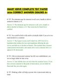 SMART SERVE COMPLETE TEST PAPER&NewLine;2026 CORRECT ANSWERS GRADED A&plus;&NewLine;