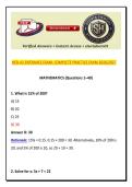 HESI A2 ENTRANCE EXAM COMPLETE PRACTICE EXAM 2026&sol;2027 &ndash; 250 Verified Questions & Correct Answers with Detailed Rationales &vert; Math&comma; Reading&comma; Grammar&comma; Vocabulary&comma; Biology&comma; Anatomy&comma; Chemistry&comma; Critical Thinking &vert; A&plus; Graded