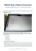 NR546 Final Exam with Answers and Rationale