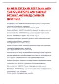 PN HESI EXIT EXAM TEST BANK WITH 1500 QUESTIONS AND CORRECT DETAILED ANSWERS&vert;&vert; COMPLETE QUESTIONS 