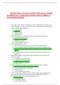 NR 602 Final Exam &vert; Nursing Exam Study Guide & Practice Questions 2026&sol;2027