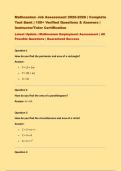 Mathnasium Job Assessment 2025-2026 &vert; Complete &NewLine;Test Bank &vert; 150&plus; Verified Questions & Answers &vert; &NewLine;Instructor&sol;Tutor Certification &NewLine;Latest Update &vert; Mathnasium Employment Assessment &vert; All &NewLine;Possible Questions &vert; Guaranteed Success
