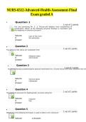 NURS 6512 Advanced Health Assessment Final Exam &vert; Nursing Study Guide & Exam Prep 2026&sol;2027