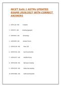 NICET SOILS LEVEL 1 UPDATED EXAMS 2026&sol;2027 WITH CORRECT ANSWERS&NewLine;&NewLine; 