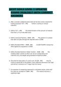 Exam &lpar;elaborations&rpar; NICET SOILS  WITH CORRECT SOLUTIONS 