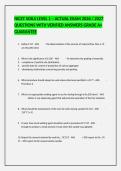 NICET SOILS LEVEL 1 EXAMS WITH CORRECT ANSWERS 2026