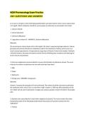 HESI Pharmacology Exam Practice &NewLine;200&plus; QUESTIONS AND ANSWERS