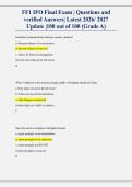 FF1 IFO Final Exam Questions and Answers &vert; Firefighter IFO Final Exam Study Guide 2026&sol;2027