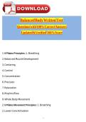 Balanced Body Written Test Questions and Answers &vert; Fitness & Pilates Certification Exam Study Guide 2026&sol;2027