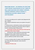 ENDOCRINE REVIEW &ndash; 425 ARIZONA COLLEGE EXAM &NewLine;&vert;&vert; MOST RECENT EXAM 2026&vert;2027ACTUAL COMPLETE               &NewLine;REAL EXAM QUESTIONS AND CORRECT ANSWERS &NewLine;&lpar;VERIFIED ANSWERS&rpar; ALREADY GRADED A&plus; &vert; &NewLine;GUARANTEED SUCCESS&excl;&excl; NEWEST EXAM &vert;                      &NewLine;JUST RE
