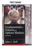 Fundamentals of Futures and Options Markets 9th Edition Global Edition by John C&period; Hull &vert; Test Bank & Study Guide 2026&sol;2027