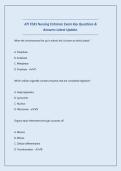 ATI TEAS NURSING ENTRANCE EXAM &vert; 2026&ndash;2027 KEY QUESTIONS & VERIFIED ANSWERS