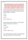 EMT FISDAP READINESS EXAM 2 NEWEST 2026&sol;2027&sol;EMT &NewLine;FISDAP READINESS PRACTICE EXAM 2 EXAM NEWEST 2025 &NewLine;ACTUAL EXAM 170 QUESTIONS AND CORRECT DETAILED &NewLine;ANSWERS &lpar;VERIFIED ANSWERS&rpar; &vert;A&plus; GRADED&vert;&vert;JUST OUT&excl;&excl;&excl; 