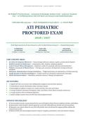 ATI Pediatric Proctored Exam &ndash; Assessment Technologies Institute &lpar;ATI&rpar; &ndash; 2026&sol;2027 Academic Year &ndash;  Verified Questions with NGN-Style Case Scenarios and Detailed Rationales&NewLine;