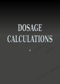 Dosage Calculations 1 &vert; Nursing Math Study Guide&comma; Practice Questions & Exam Review 2026&sol;2027