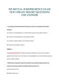MN DENTAL JURISPRUDENCE EXAM&NewLine;NEW UPDATE 2026&sol;2027 QUESTIONS&NewLine;AND ANSWERS
