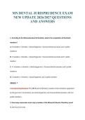 MINNESOTA DENTAL JURISPRUDENCE EXAM PACKAGE DEAL 100&percnt; VERIFIED
