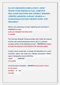 GA LIFE INSURANCE EXAM &lpar;LATEST&rpar; &vert;&vert; MOST &NewLine;RECENT EXAM 2026&vert;2027ACTUAL COMPLETE           &NewLine;REAL EXAM QUESTIONS AND CORRECT ANSWERS &NewLine;&lpar;VERIFIED ANSWERS&rpar; ALREADY GRADED A&plus; &vert; &NewLine;GUARANTEED SUCCESS&excl;&excl; NEWEST EXAM &vert; JUST &NewLine;RELEASED&excl;&excl;
