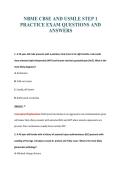 NBME CBSE AND USMLE STEP 1&NewLine;PRACTICE EXAM QUESTIONS AND&NewLine;ANSWERS