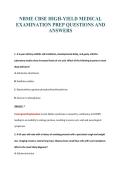 NBME CBSE HIGH-YIELD MEDICAL&NewLine;EXAMINATION PREP QUESTIONS AND&NewLine;ANSWERS
