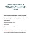 NBME EXAM PACKAGE DEAL 100&percnt; VERIFIED