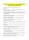 RNC-NIC Exam with all Correct & 100&percnt; Verified Answers &vert;Latest Update &vert;Guaranteed to Pass