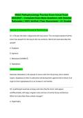  HOSA Pathophysiology Practice Exam Actual Exam 2026&sol;2027 &ndash; Complete Exam-Style Questions with Detailed Rationales &vert; 100&percnt; Verified &vert; Pass Guaranteed &ndash; A&plus; Graded