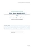 WGU GA1 Generative AI Skills Performance Assessment &colon;Fully Completed Business Communication Project&comma; Prompts&comma; AI Artifact & Risk Analysis &vert; 2026 Update&period;