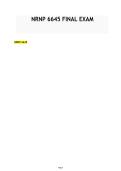 NRNP 6645 Final Exam Questions & Answers &vert; Psychiatric Mental Health NP Study Guide 2026&sol;2027