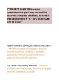 PTCB CSPT Exam Questions and Answers &vert; Sterile Compounding Practice Test & Certification Review 2026&sol;2027