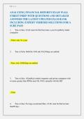 Analyzing Financial Reports Exam &vert; Wall Street Prep Questions & Study Guide 2026&sol;2027