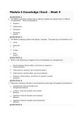 Advanced Pathophysiology Module 6 Knowledge Check &vert; Study Guide & Exam Prep