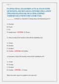 PA EFDA Final Exam Prep &vert; Questions&comma; Answers & Study Guide 2026&sol;2027