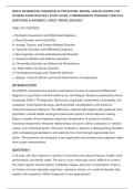 NR547 DIFFERENTIAL DIAGNOSIS IN PSYCHIATRIC-MENTAL HEALTH ACROSS THE&NewLine;LIFESPAN EXAM PRACTICE &vert; STUDY GUIDE &vert; COMPREHENSIVE TESTBANK &vert; PRACTICE&NewLine;QUESTIONS & ANSWERS &vert; LATEST UPDATE 2026&sol;2027