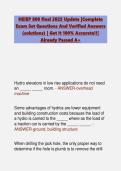NEIEP 800 Final Exam Questions and Answers &vert; Elevator Mechanic Apprenticeship Exam Preparation 2026&sol;2027