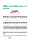 NUR 521 Exam 1 Study Guide & Blueprint for Advanced Pharmacology