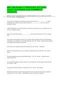 Bio 100 Exam 2 UPDATED ACTUAL Exam Questions and CORRECT Answers&NewLine;&NewLine;