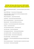 NCC RNC- NIC Exam with all Correct & 100&percnt; Verified Answers &vert;Actual Complete Update &vert;Already Graded A&plus;