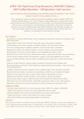 APHY 101 Final Exam Prep Document &vert; 2026&sol;2027 Edition &vert;&NewLine;200 Verified Questions - 160 Questions with Answers