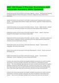 BIO 100 Exam 3 Review Questions with Accurate Answers 2026 Updated&period;